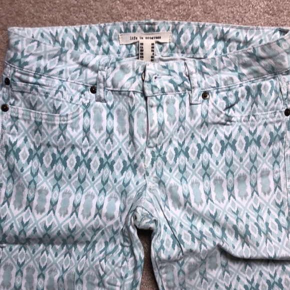 Blue and white denim pants - Picture 2 of 4